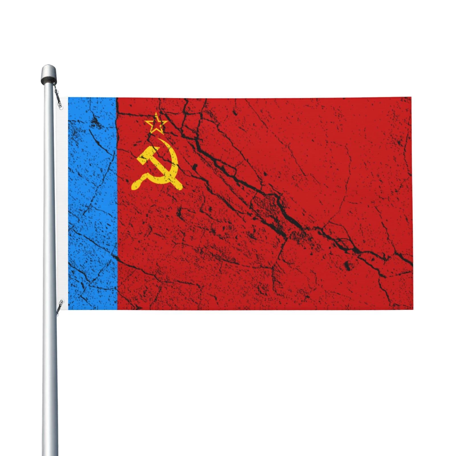 Russian Soviet RSFSR Table Flag 5x8 Inches - 1927-1937 Historical Desk Flag By AZ FLAG