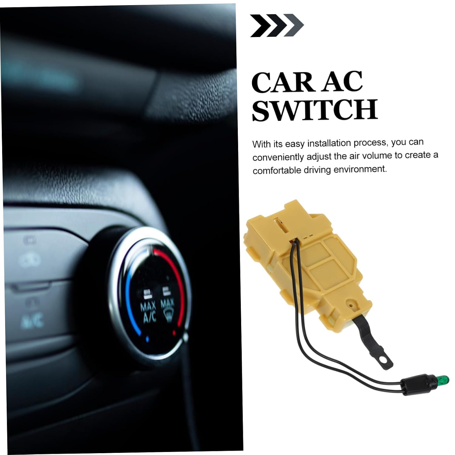 Car Air Conditioning Switch for Vehicle Easy Installation Wide Compatibility Durable for Various Car Models Practical Air Conditioning Accessory