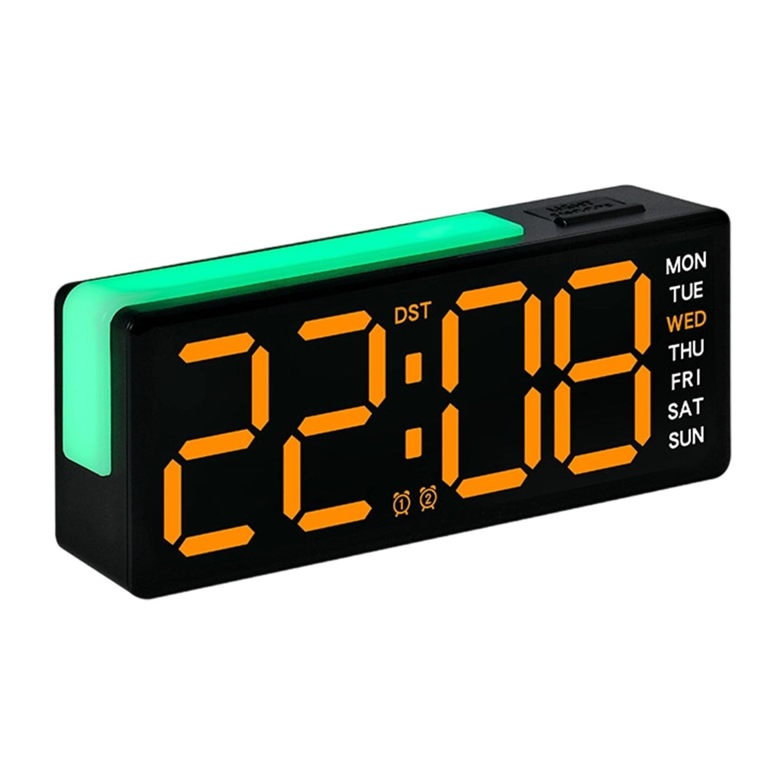 Piceioep Digital Alarm Clock for Bedroom Desk Clock with Day of Week Date Loud Alarm for Bedside Table LED Digital Clocks Gift