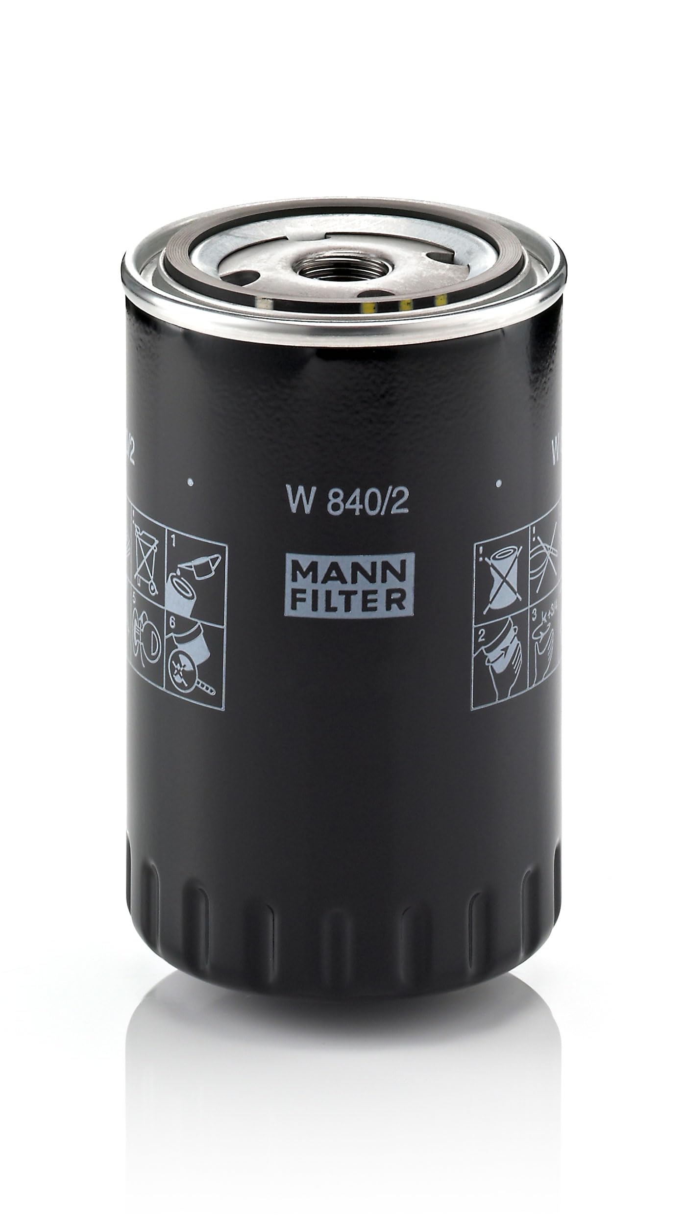 Original Mann-Filter Oil Filter W 840/2 for Audi Ford Seat VW