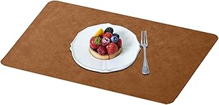 人工皮革プレースマット, 耐熱性 キッチン テキスタイル, 防水レザーコースター, 住宅所有者 家族 アパート オフィス ホーム ディナーパーティー ホリデー コーヒーショップ パティオ レストラン ピクニック 向け