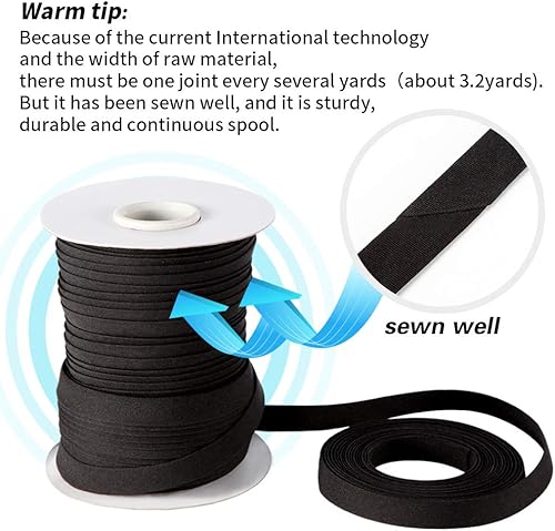 Miniatura 6 de Cinta al bies de doble pliegue de 12 pulgada, cinta al bies de doble pliegue de 55 yardas, carrete continuo a granel para coser ropa, acolchado,