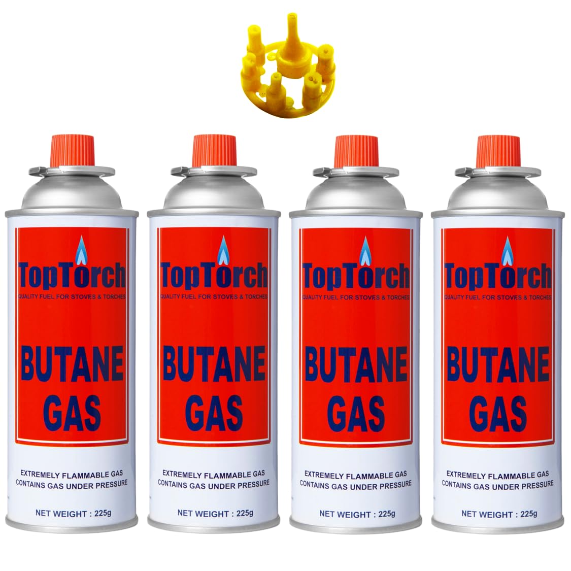 Top Torch® Portable High Pressure 225G Flame Butane Liquefied Gas Can Suitable To Refill Flame Lighters. Small Stove, Flame Torch, Welding/Soldering Fuel Torch Gas Pack-4-picture-33