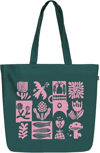 Ecoright Aesthetic Canvas Tote Bag for Women Large Zipper Tote Bags with Pocket, Womens Tote Bag for Yoga, Work, Beach