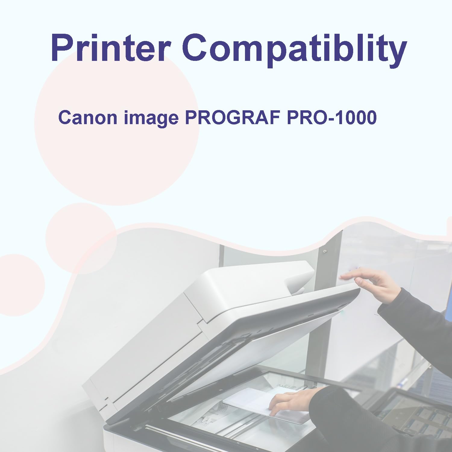 Cartouche d'encre Compatible PFI-1000R 0554C001 Pigment Remplacement pour Canon imagePROGRAF PRO-1000 (1Pack PBK)