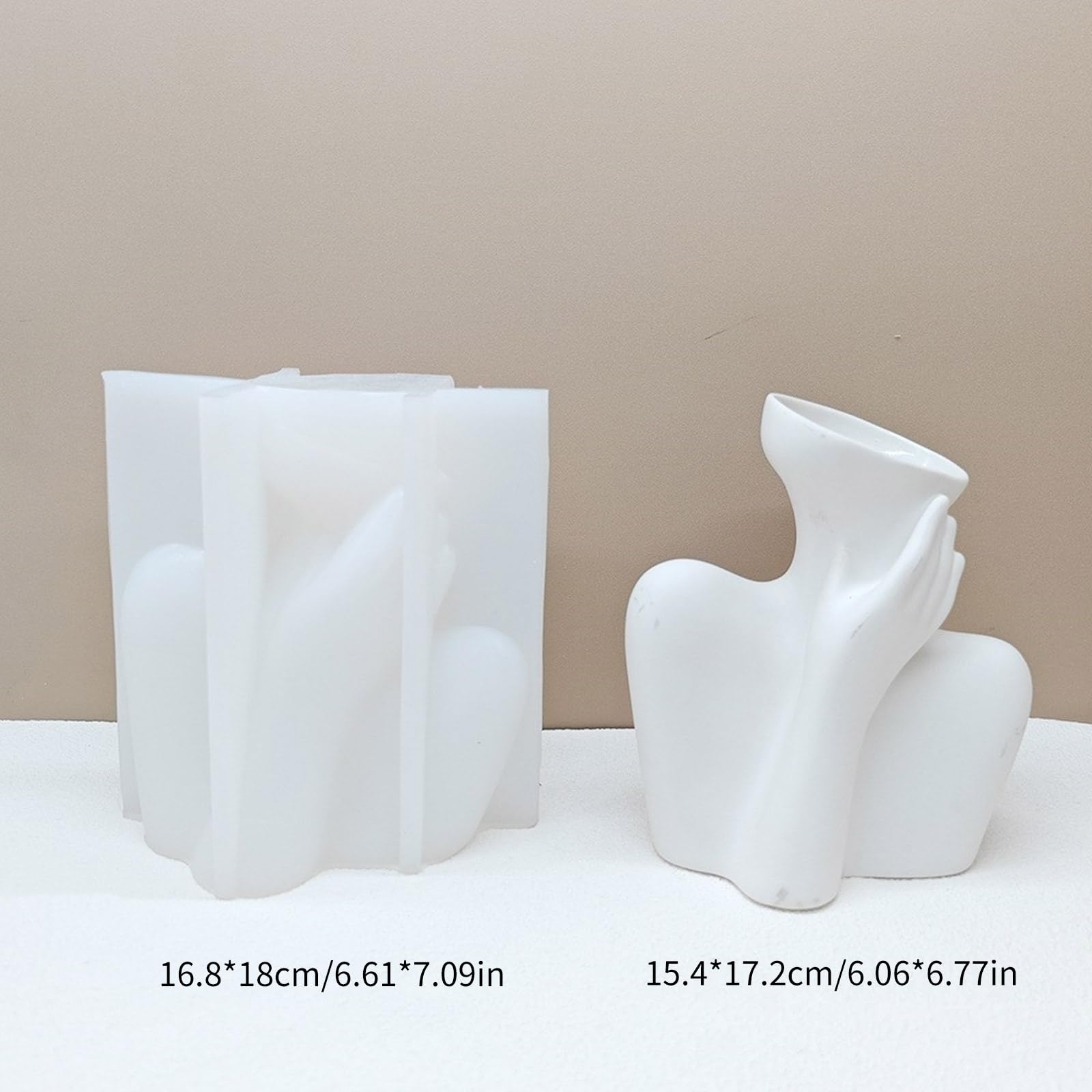 Creativo silicone umano per vasi di fiori stampo vaso cemento cemento resina epossidica colata strumento fai da te artigianato giardino