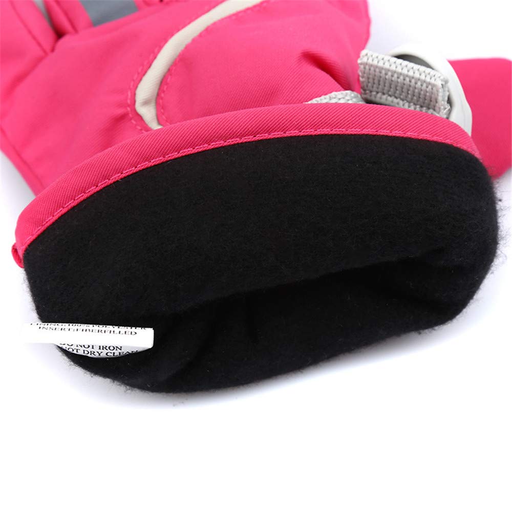 Wasserdichte Skijacke Warmer Winter Outdoor Kinder Skihandschuhe Reithandschuhe Winter Verdickung Wandern Warme Handschuhe Wasserdichte rutschfeste Skihandschuhe Zum einfachen Transport Ihrer Skyausrü