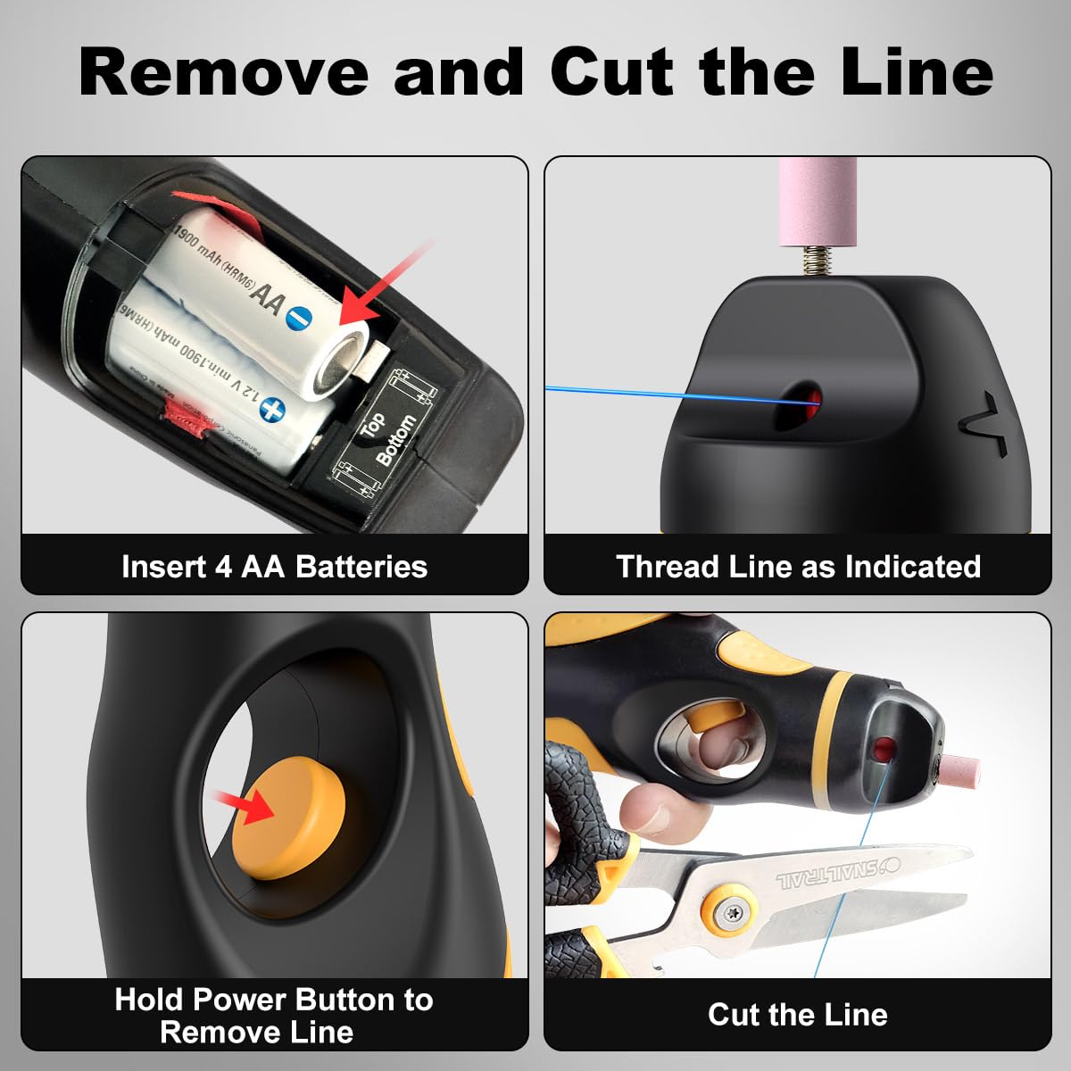 SNAIL TRAIL Fishing Line Stripper & 6