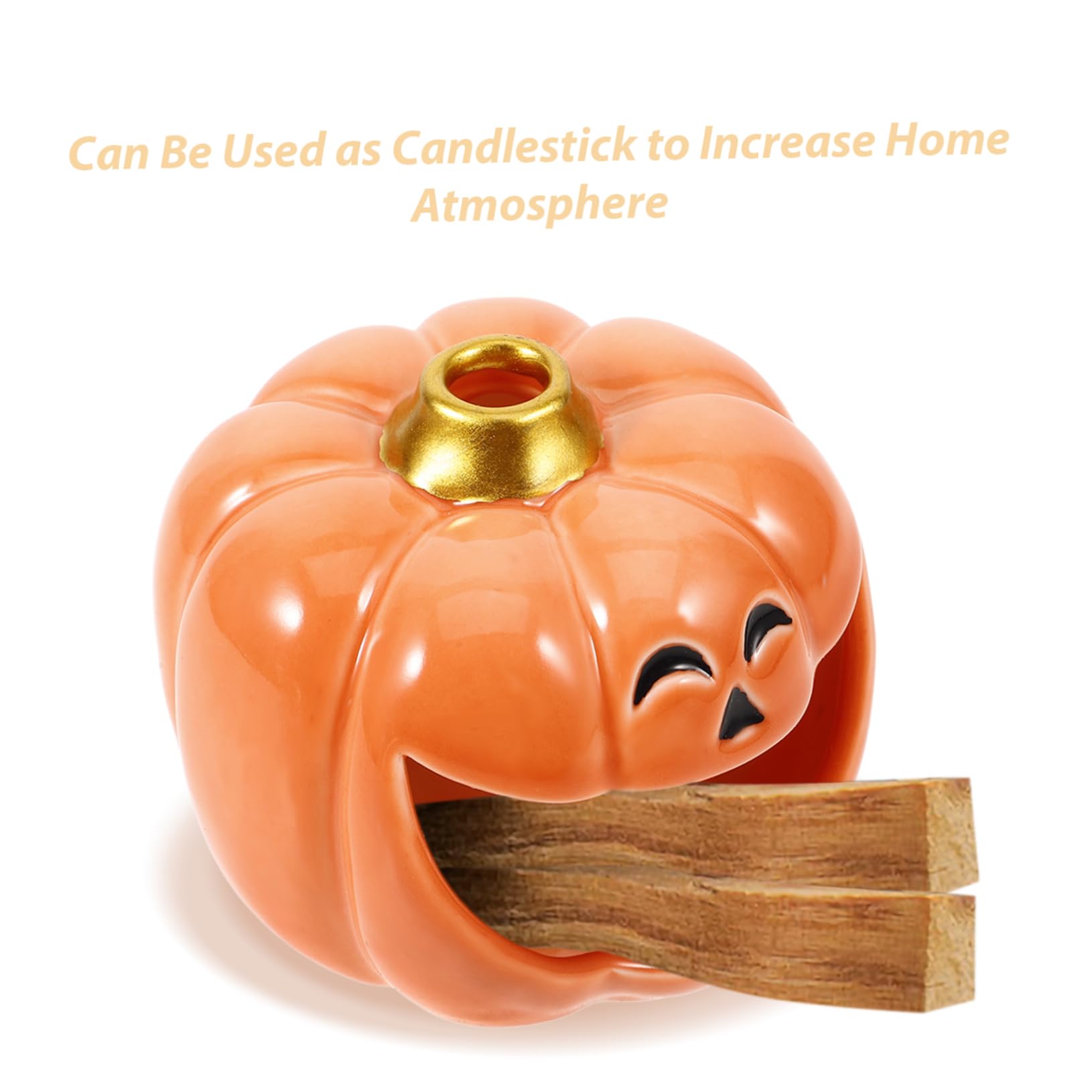 Quemador De Incienso De Calabaza De Cerámica para Varillas De Decoración Festiva para Hogar y Oficina Accesorio Elegante para Relajación y Estilo