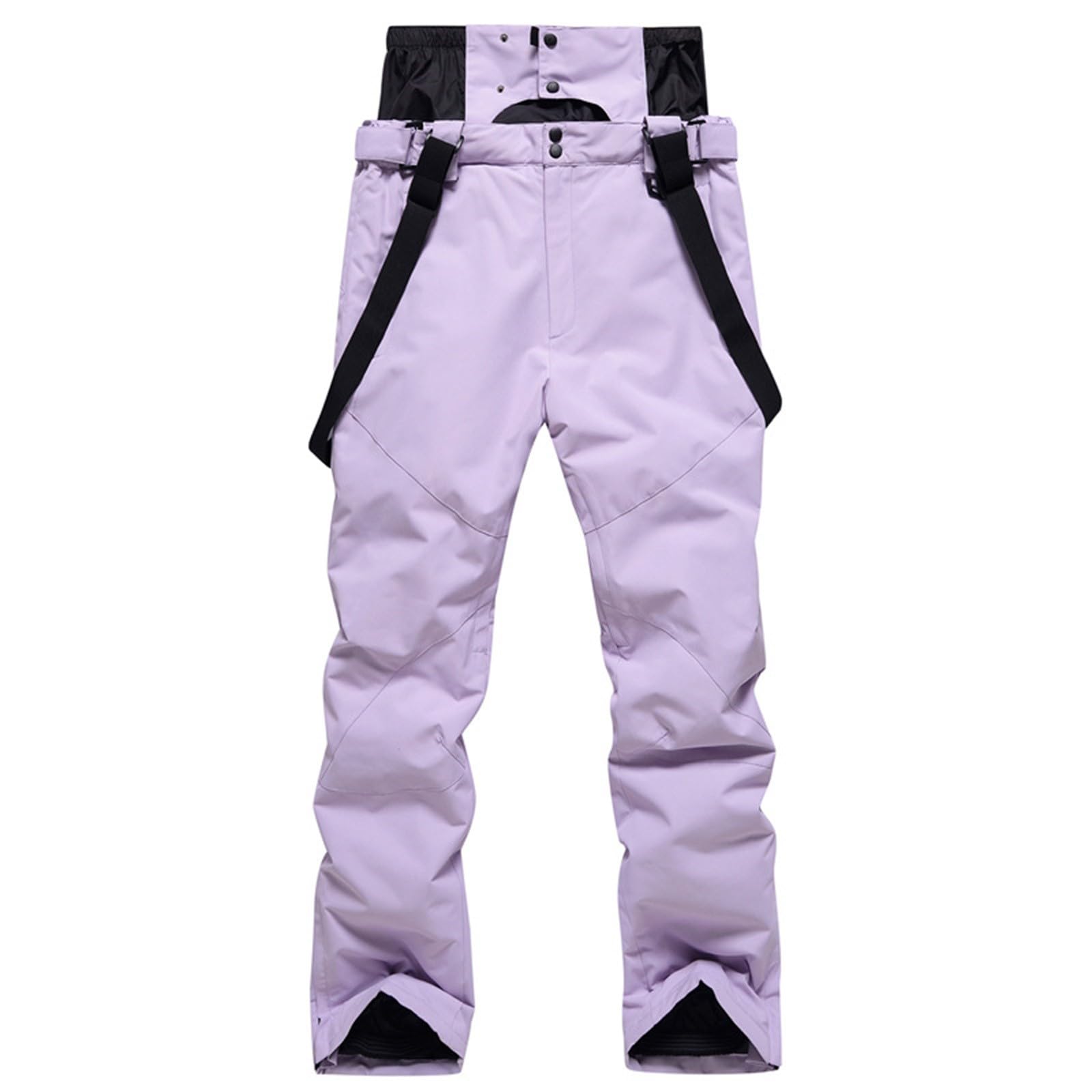 Schneehose Damen Mit HosenträGer, Skihose Wanderhose Softshell Snowboardhose Thermohose Winter Warm Latzhose Outdoorhose Winddicht Overall Softshellhose Outdoor Jumpsuit Trekkinghose