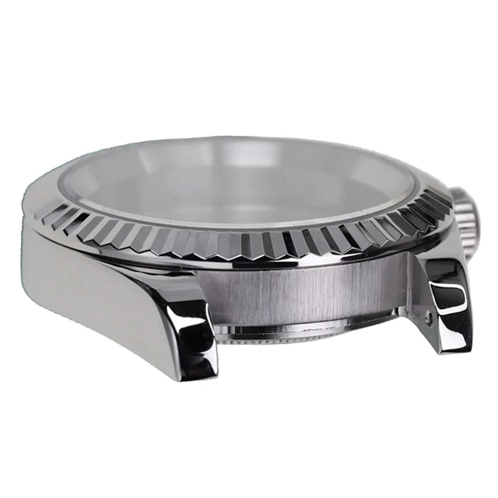 Boîtier de Style Datejust avec Montre résistante à l'eau en Cristal Saphir, 1 pièce, for Nh35 Nh36, Mouvement mécanique Automatique Skxmod(2,39mm)