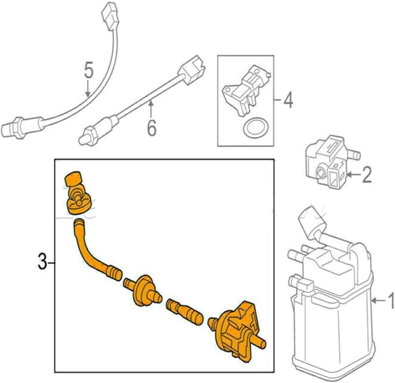 55576071 55573017 Emission steam tank purge solenoid valve