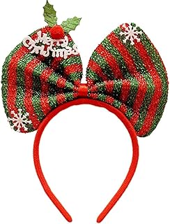 [AiO　JAPAN] クリスマスカチューシャ 大きなリボン 4カラー カチューシャ アクセサリー ヘアアクセサリー 髪飾り [並行輸入品]