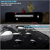 Vista 5 de Simptech Riñonera para correr con soporte plegable para botella de agua (botellas no incluidas), sin rebote de bolsillo grande, resistente al agua