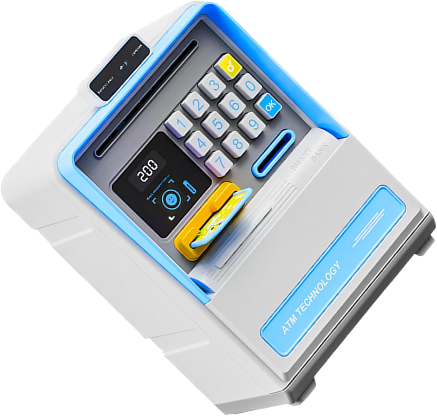 Automatic Cash Roller Money Saver Toy with Secure Code for Early Financial Education Light and Sound Toy
