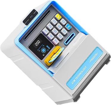 Electronic Digital Coin Keeper with Face Recognition and Deposit Slot Exclude Battery Financial Literacy Toy