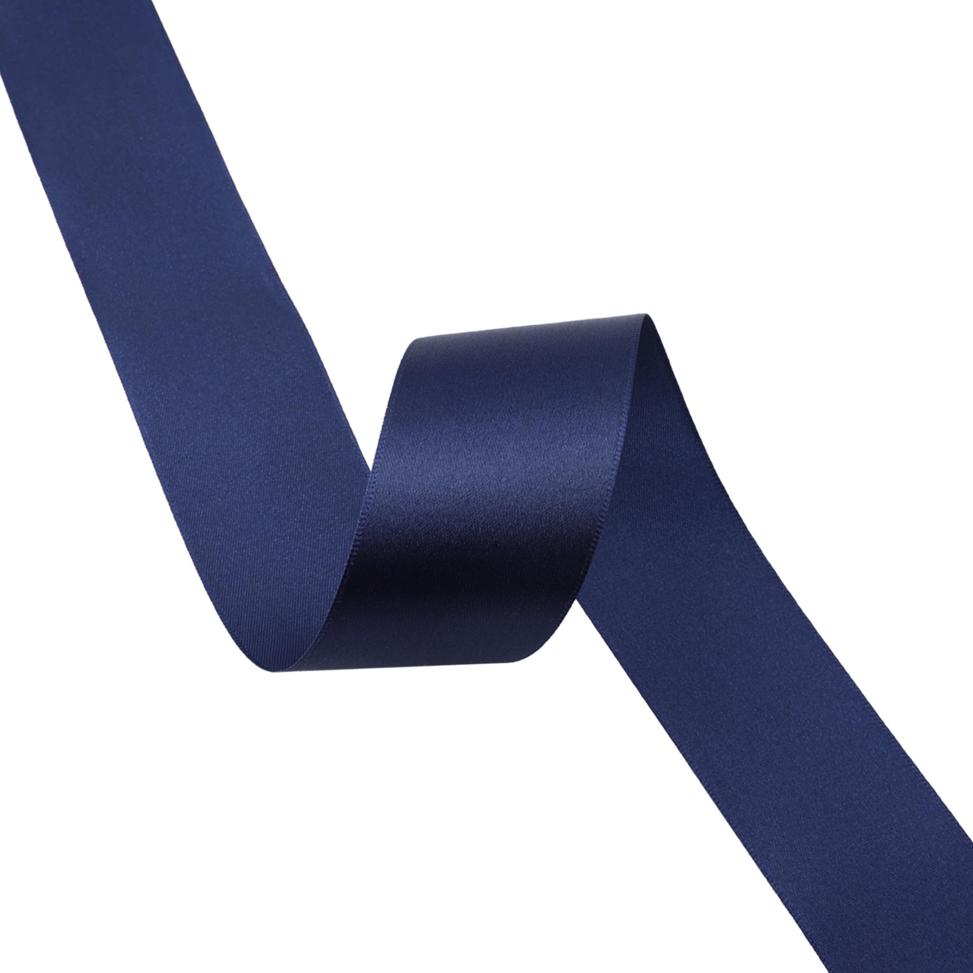 VATIN Navy Satin Ribbon Polyester 40mm X 23m(25 Yards) Craft Fabric Ribbon Perfect for Gift Wrapping,Hair Bow,Party Balloon Trimming - Image 2