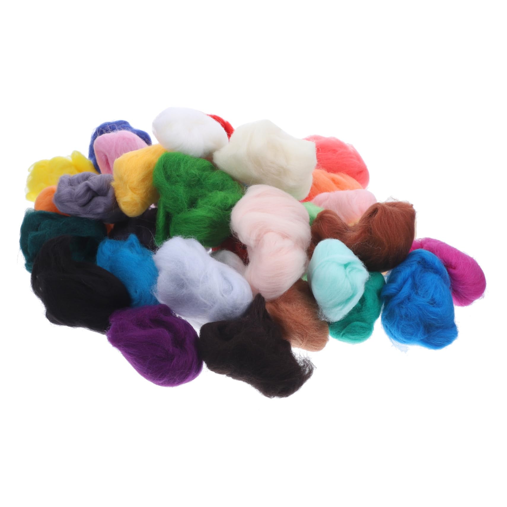 SHINEOFI 108 Piezas Tiras De Lana De Colores Accesorios De Fieltro Traje De Niño Kit De Fieltro De Aguja Fieltro De Lana Suministros De Fieltro De Aguja Traje De Niños Hilo De Lana DIY 6S