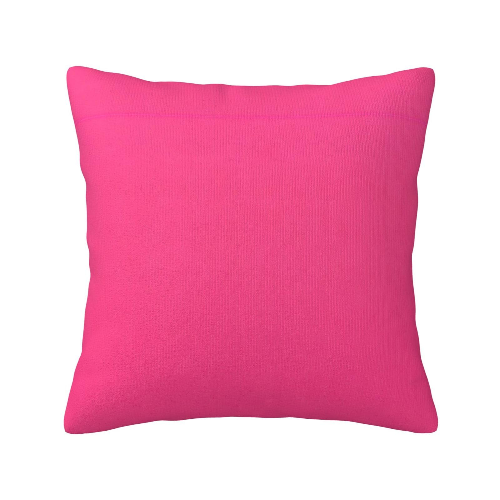 Pink Print Decorative Throw Pillow Covers for Sofa, Outdoor and World Cup Celebrations