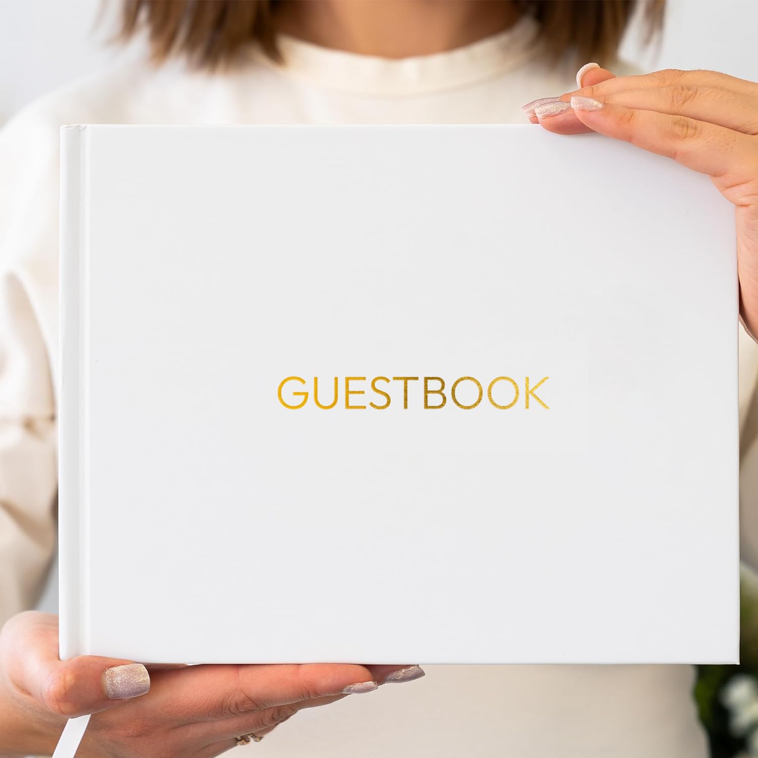 Livre d'or de mariage 60 pages lignées blanc SOUL MAMA pour fête prénatale, réception et anniversaire