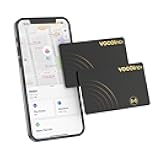 [Apple MFi Certified] VOCOlinc Air Tag Card Wallet Tracker 1.6mm 2 Pack, Smart Item Finder Work with Apple Find My APP (iOS Only, Android not Supported), Locator for Luggage, Suitcase, Bags, Backpack.