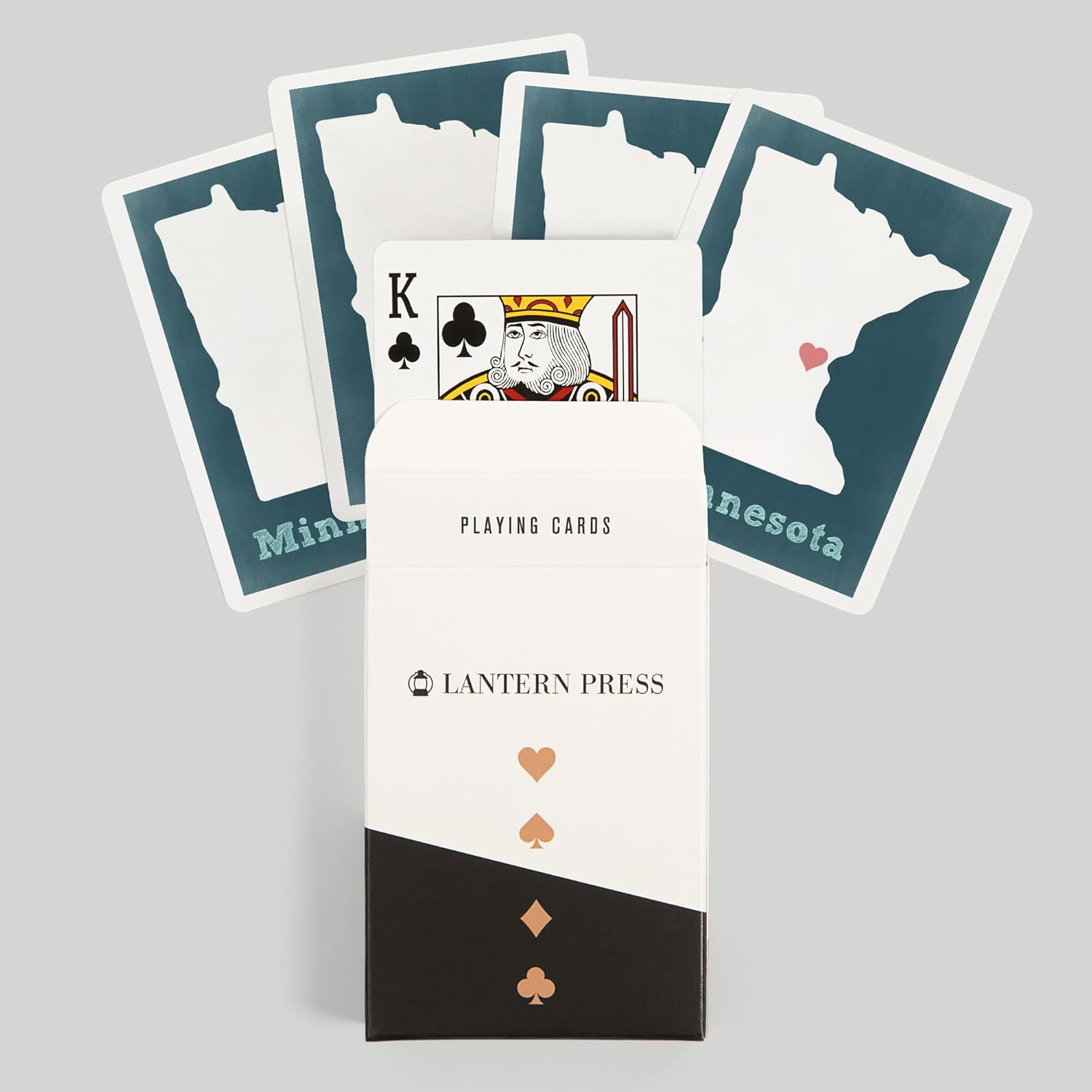 Lantern Press Minnesota, Chalkboard, 52 Playing Cards for Adults, Poker Size Card Deck
