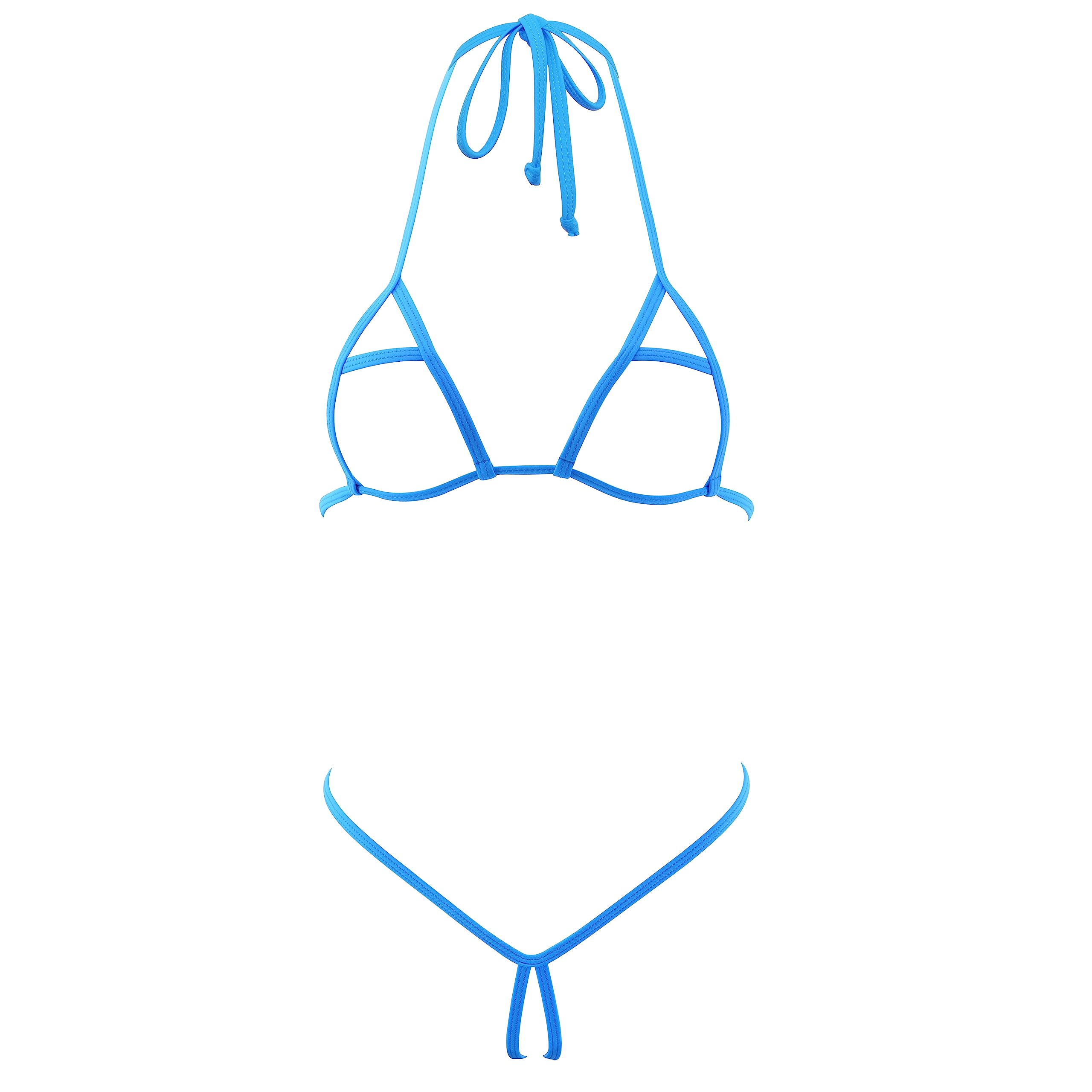 Micro Bikini Extreme Slutty G String Bikinis Crotchless Exotic Women Lingerie No Coverage Nude Sexy Dancer Outfits