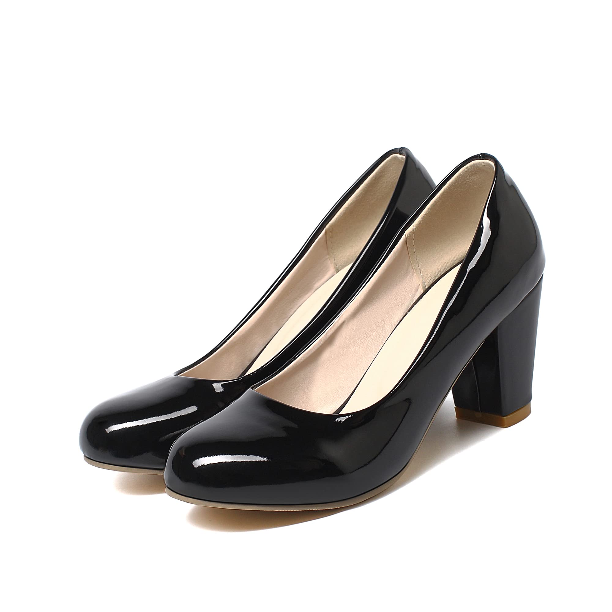 Escarpins classiques à talon bloc pour femme