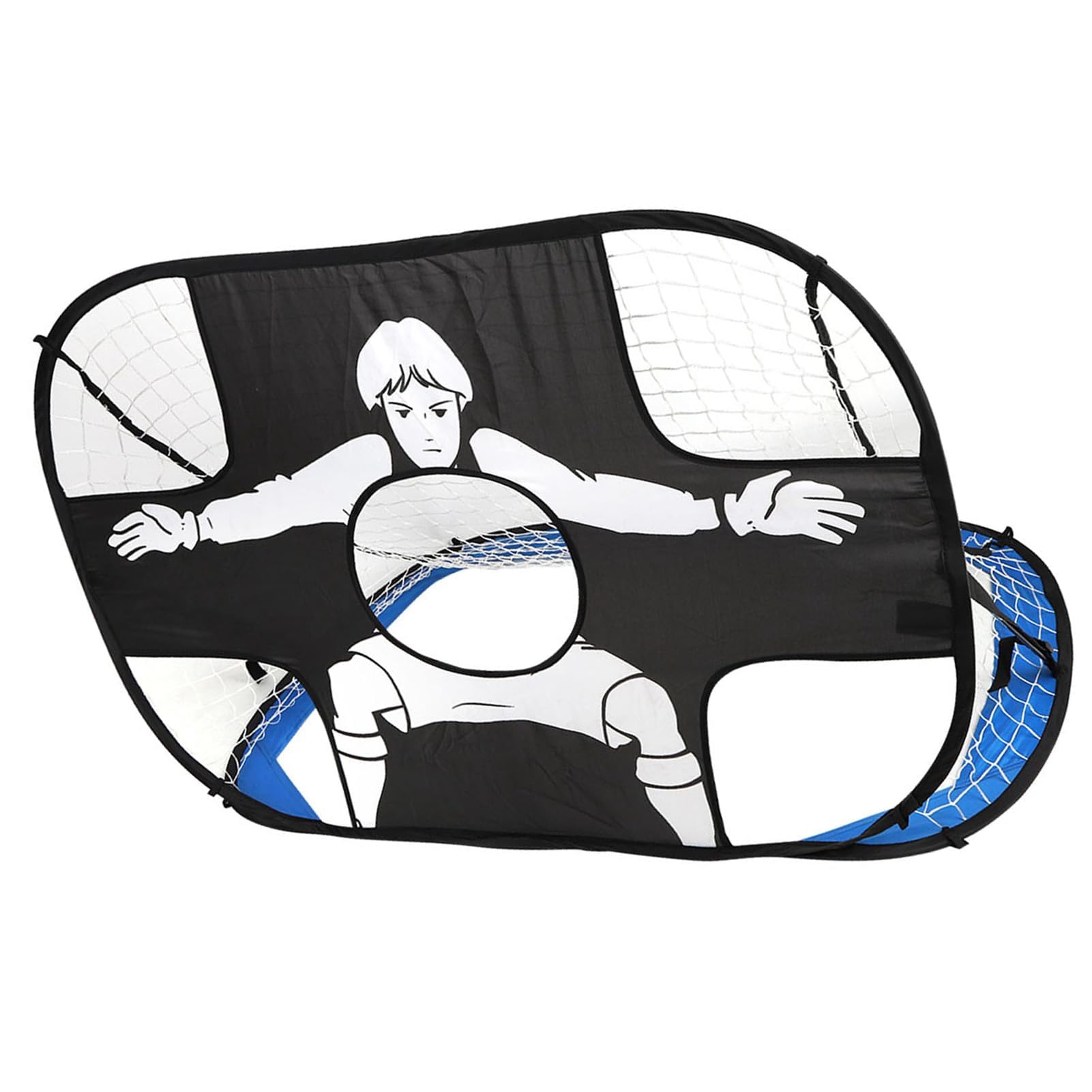Set di Porta da Calcio per Bambini, Rete Allenamento Calcio Portatile Pieghevole per Interni ed Esterni, Football Training Net per Gioco e Pratica Sportiva