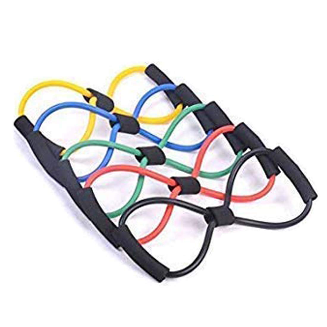 S Mini Store 1 Pcs Chest Expander Resistance 8 Type Chest Expander pulling Workout fitness Exercise sports tube yoga for unisex. (Colors as Per Availability)-picture-29