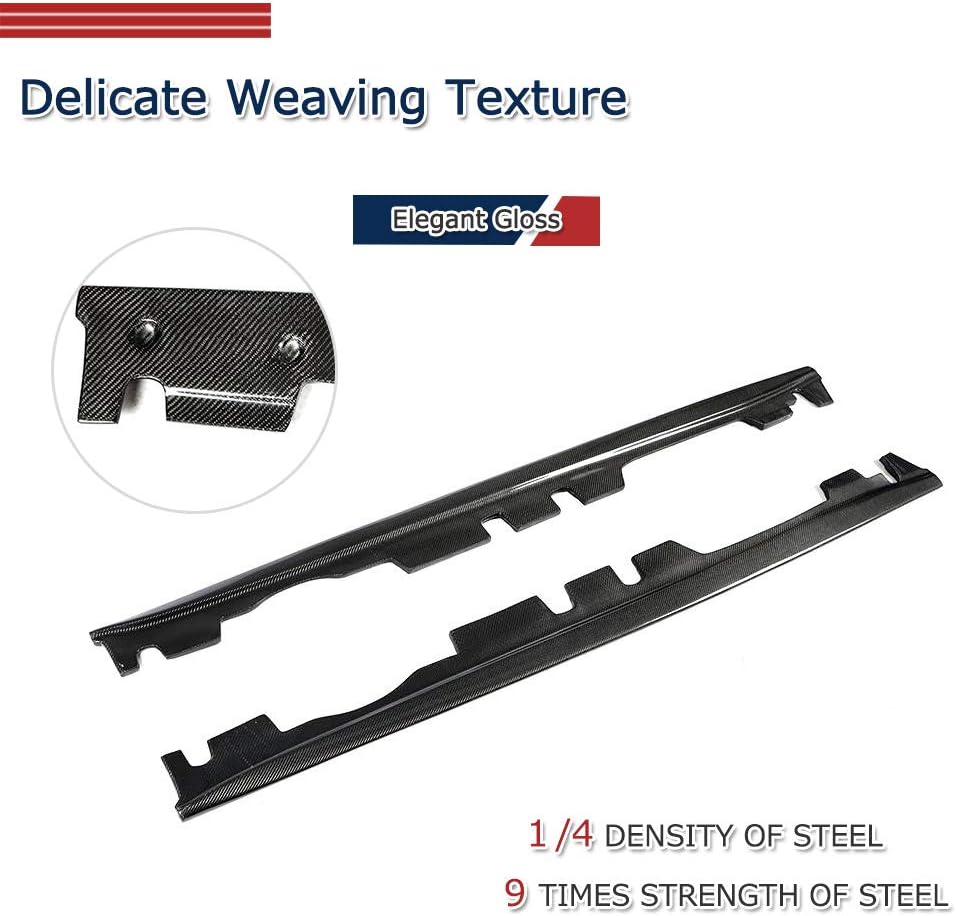 E92 E93 Carbon Fiber Side Skirts for BMW 3 Series E92 E93 M3 2Door 2008-2013 Car Side Skirt Extension Rocker Panel Factory Outlet