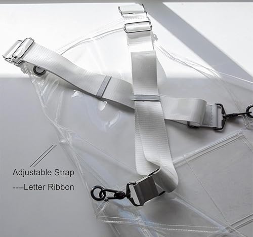 Miniatura 5 de Delantales de peluquería para mujer, delantal transparente impermeable para peluquero con espalda cruzada, ajustable, para peluquería y trabajo