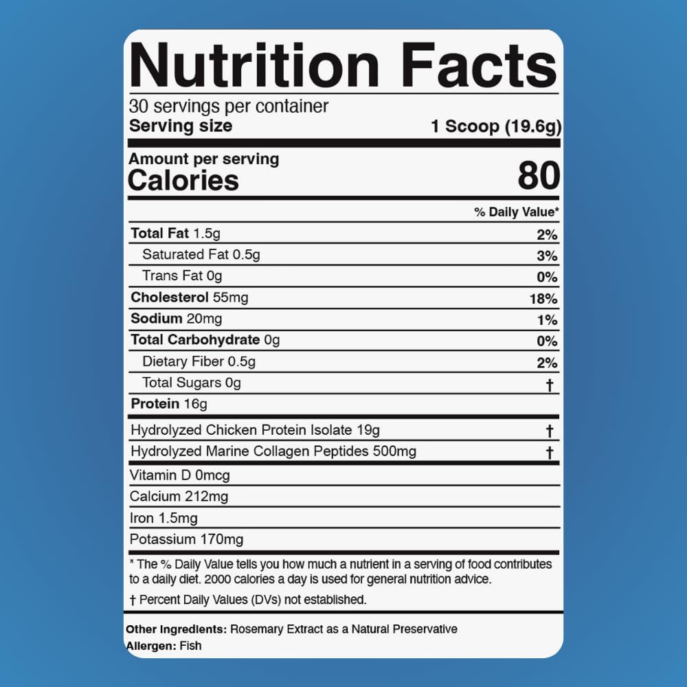Dr. Colbert, MD Hydrolyzed Collagen Powder | Unflavored | by Divine Health | Type I, II, III Collagen | Support Healthy Hair, Skin, Nails and Joints | Keto Zone | 588g | 30 Servings
