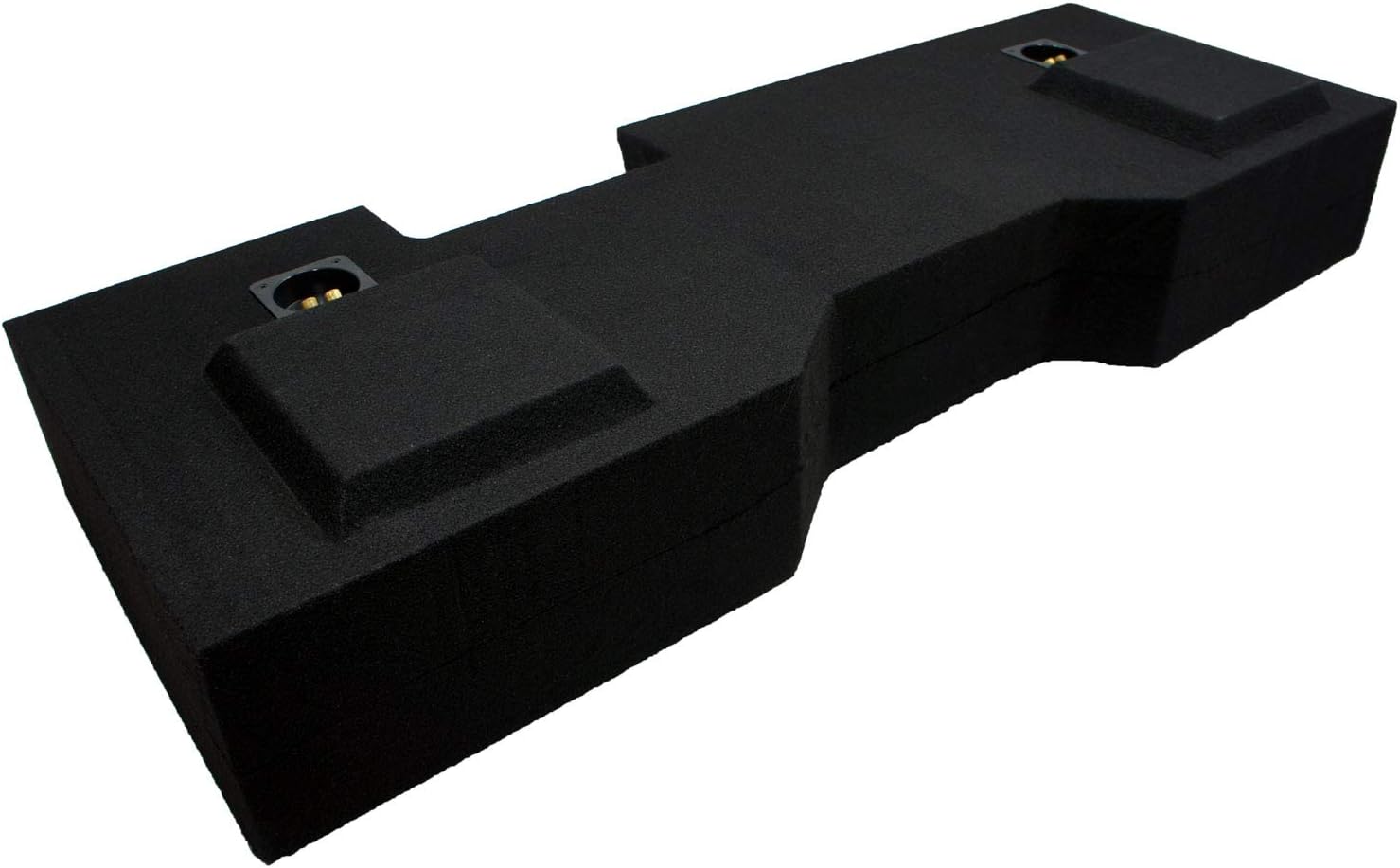 American Sound Connection Dual 10" Sub Box Subwoofer Enclosure Compatible with 2014-2018 GMC Sierra Crew Cab Truck