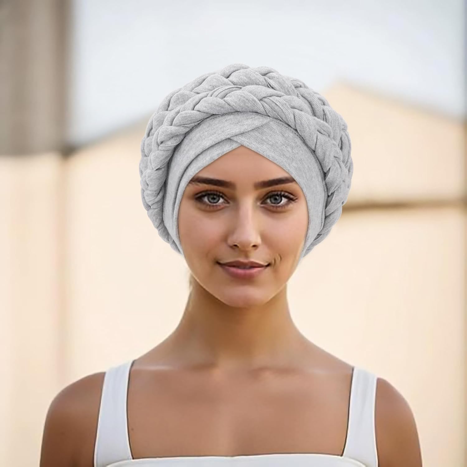 African Women Turban Caps Pre-Tied Twisted Turbans Head Scarf for Women Hair Wraps Cover Beanie Cancer Chemo Headwear - Image 4
