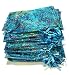Giveet 100 Pieces Coralline Blue Organza Gift Bags, Drawstring Pouches Jewelry Bags, Candy Pouch Chocolate Pouch Party Wedding Favor Gift Bag (4.7 * 3.5 Inch)