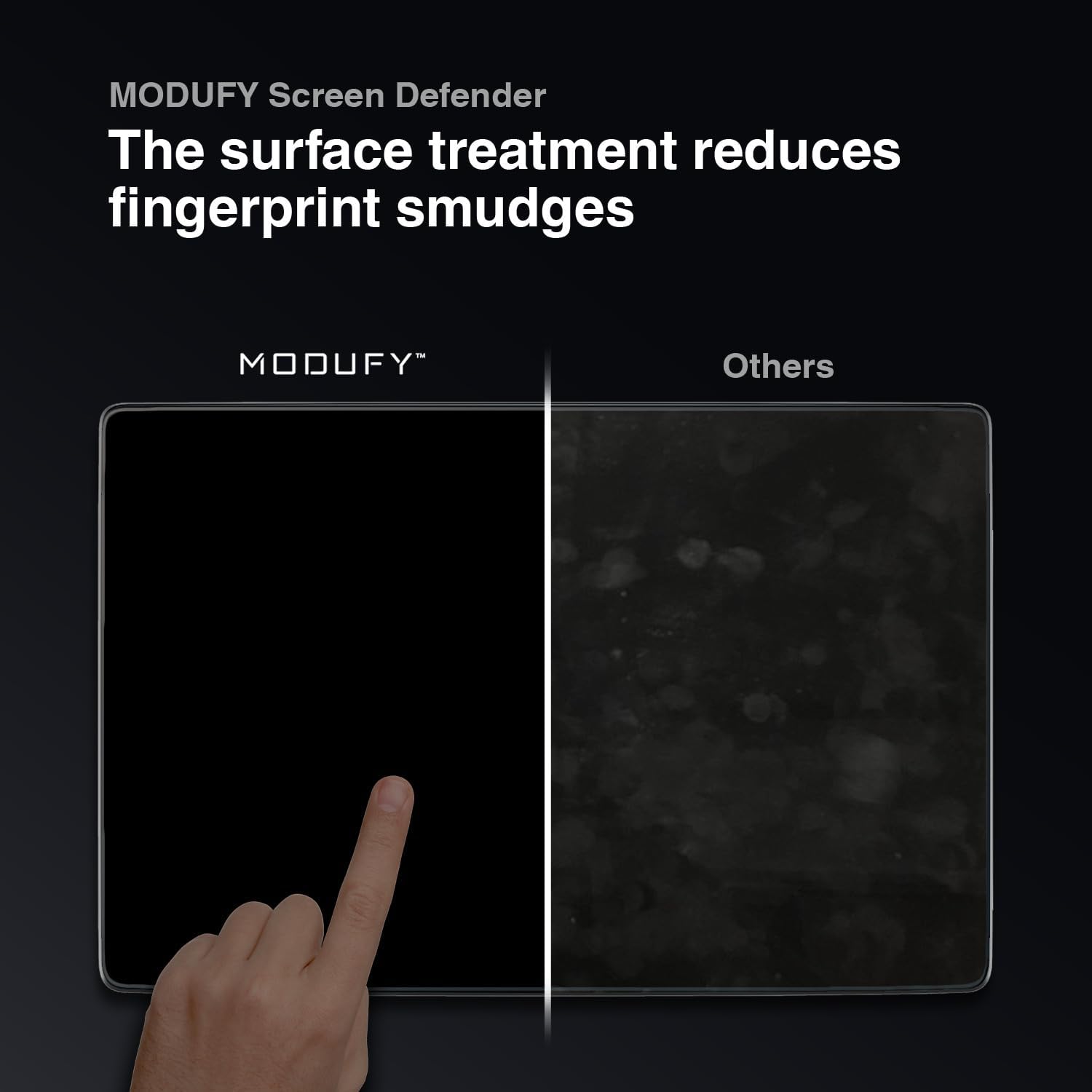 [15.4inch Clear Glass] MODUFY Tesla Highland & Juniper Front & Rear Screen Protective Glass Set with Application Kit (High Hardness/Transparent/Anti-Scratch/Clear/Fingerprint/Shockproof/9H/Tesla/Model3/ModelY)