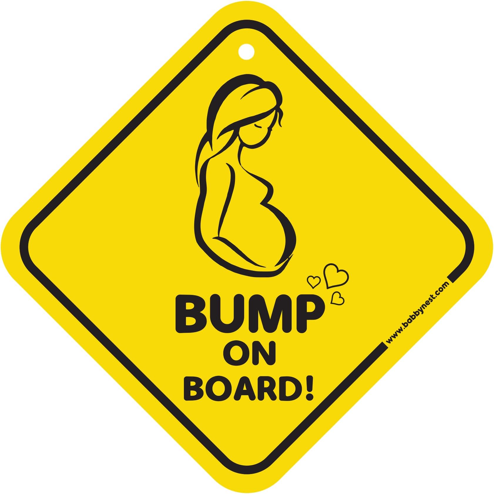 BABBY NEST Baby On Board,Weatherproof Car Decal-Adorable Design for Maximum Attention-Enhance Road Visibility&Safety-Easy Application&Residue-Free Removal-7X7 Inch Size,Multicolor, Pack of 1
