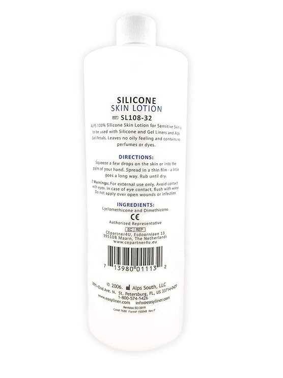 ALPS Silicone Skin Lotion | Sensitive Skin | Hypoallergenic | 32 fl oz | SL108-32