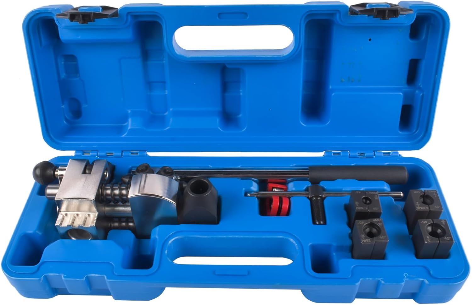 Brake Line Flaring Tool Kit 45° Degree Single Double & Bubble Brake Tubing Flares for Soft Metal of Steel and Copper Lines Suitable for Garages, Repair Shops and DIY
