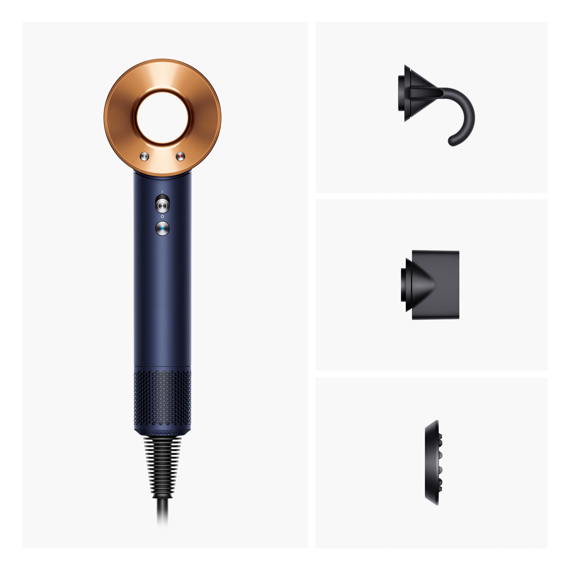 Dyson Supersonic™ secador de pelo – Liso+Ondulado (Azul de Prusia/Cobre intenso)
