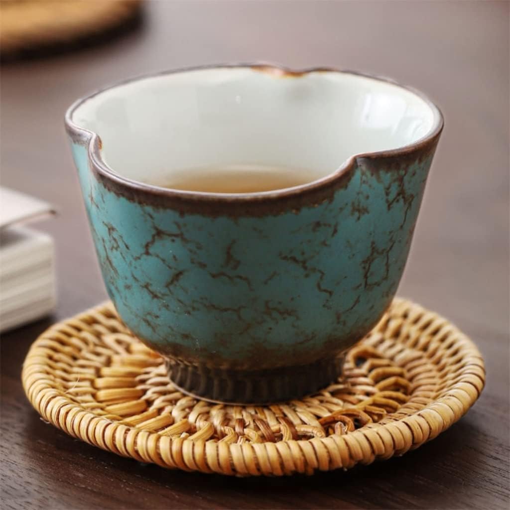 Coaster Rattan Braid Tea Mat Holder Ceremony Kettle Heat Insulation Pad