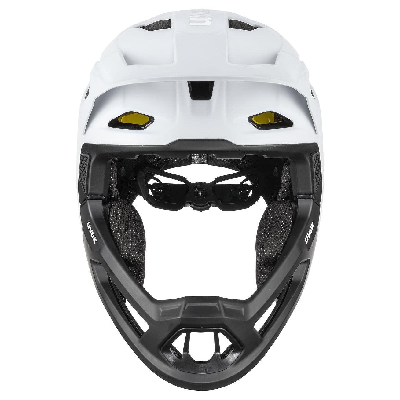 uvex revolt MIPS - ekstremalnie lekki kask MTB unisex - system MIPS - indywidualna regulacja wielkości - cloud-black matt - 57-61 cm