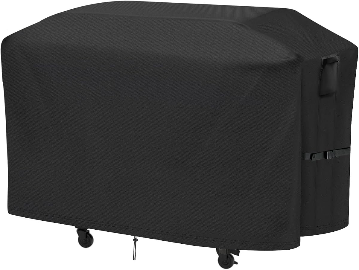 Funda para parrilla de 67" para Nexgrill Daytona 720-1058, plancha de 4 quemadores | Funda impermeable para parrilla de barbacoa al aire libre para parrilla Nexgrill de parte superior plana, resistente a la decoloración, resistente a los rayos UV, 67 x 29 x 38 pulgadas, color negro