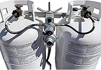 Vista 5 de GGC Conector QCC1 de manguera de coleta de propano RV de 1 pie con destello macho invertido de 1/4 '' (2PCS)