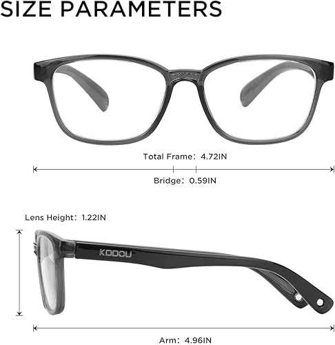 Miniatura 6 de KDDOU Paquete de 2 lentes de bloqueo de luz azul para niñas y niños de 3 a 12 años, alivia la fatiga ocular digital, el dolor de cabeza y la visión