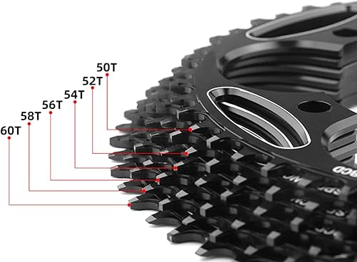 Miniatura 6 de Plato ancho estrecho para bicicleta, 5.118 in BCD, accesorios de piñón, plato de aluminio para bicicleta, plato redondo para bicicleta BMX Mountain