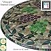 Mosaic Table Cloth Round 36 Inch To 48 Inch Elastic Edge Fitted Vinyl Table Cover Vineyard Stained Glass Pattern Brown Purple Green