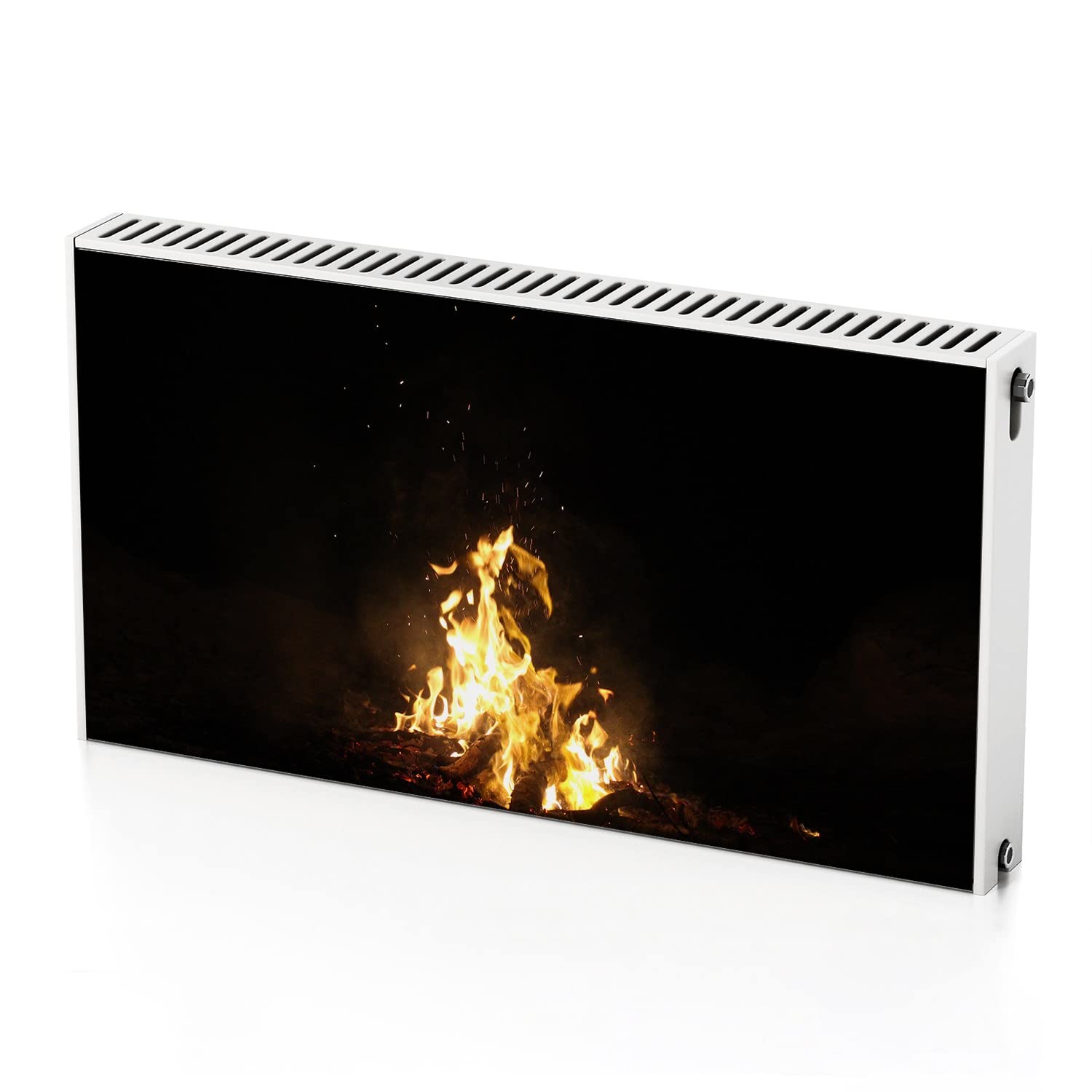 Tapis magnétique 110x60 cm pour radiateur ambiance feu chaleureuse salon