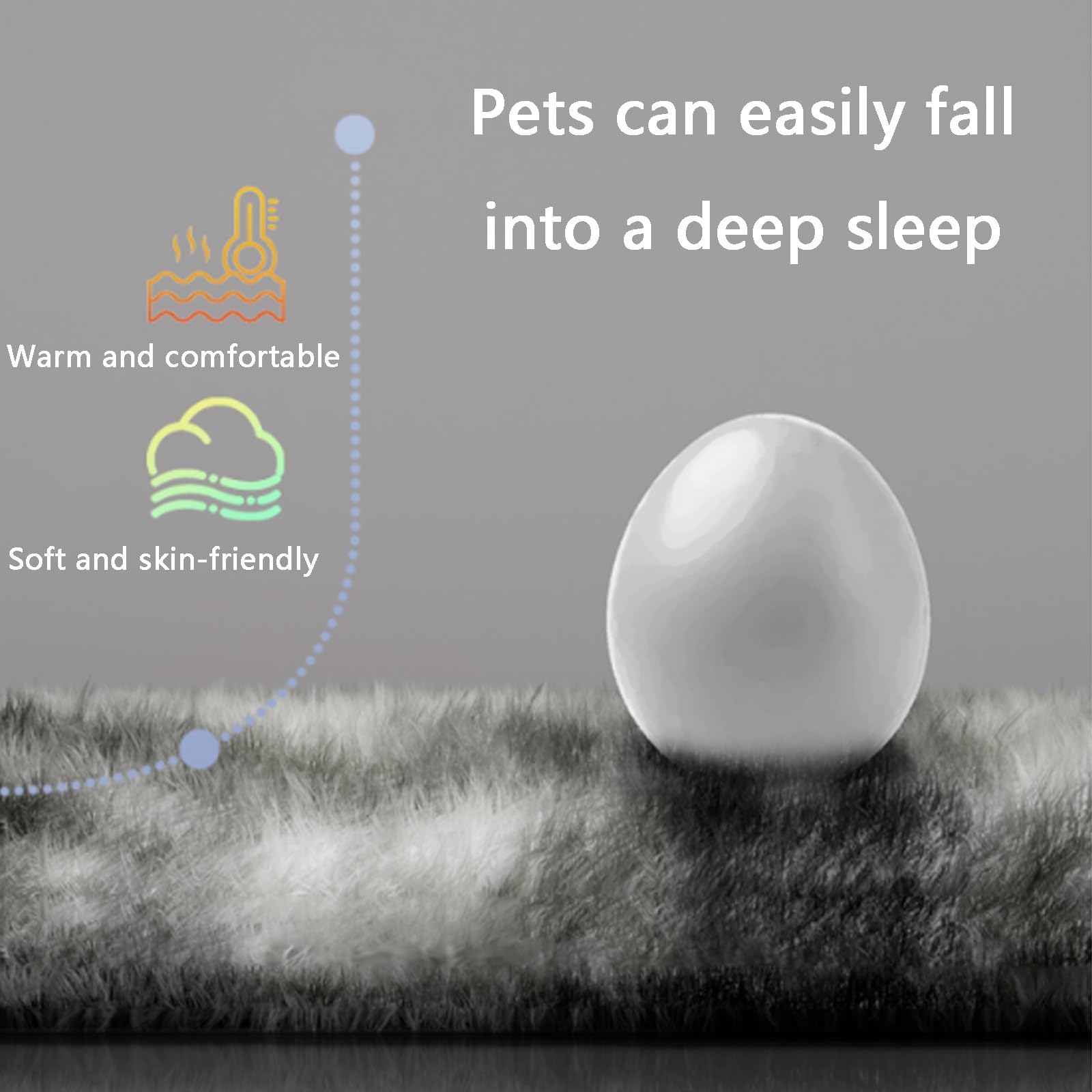 Almohadilla Térmica para Perros, Manta Térmica para Mascotas, Control de Temperatura Inteligente, Función de Temporizador, Funda Extraíble y Lavable, para Uso en Interiores(Gray,Large)